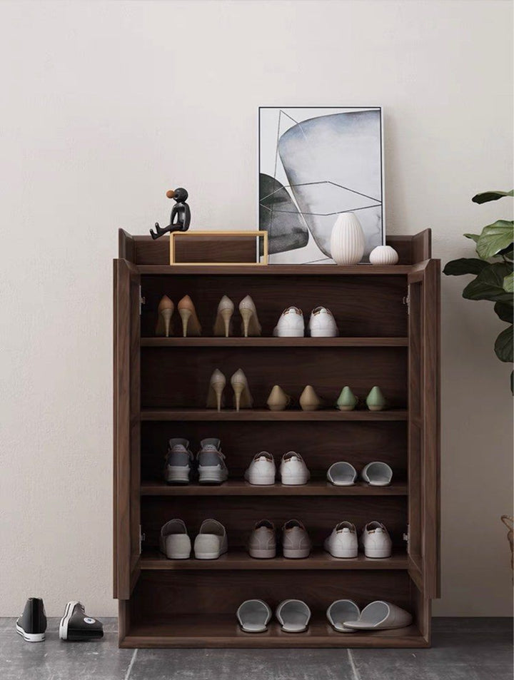 Walnut Shoe Cabinet