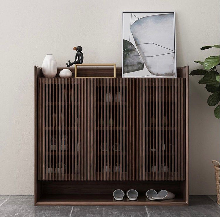 Walnut Shoe Cabinet