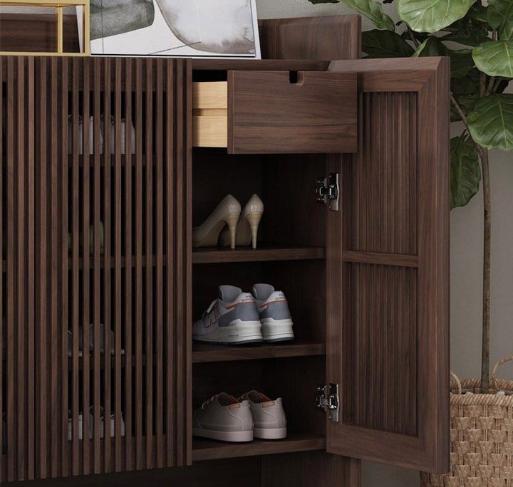 Walnut Shoe Cabinet