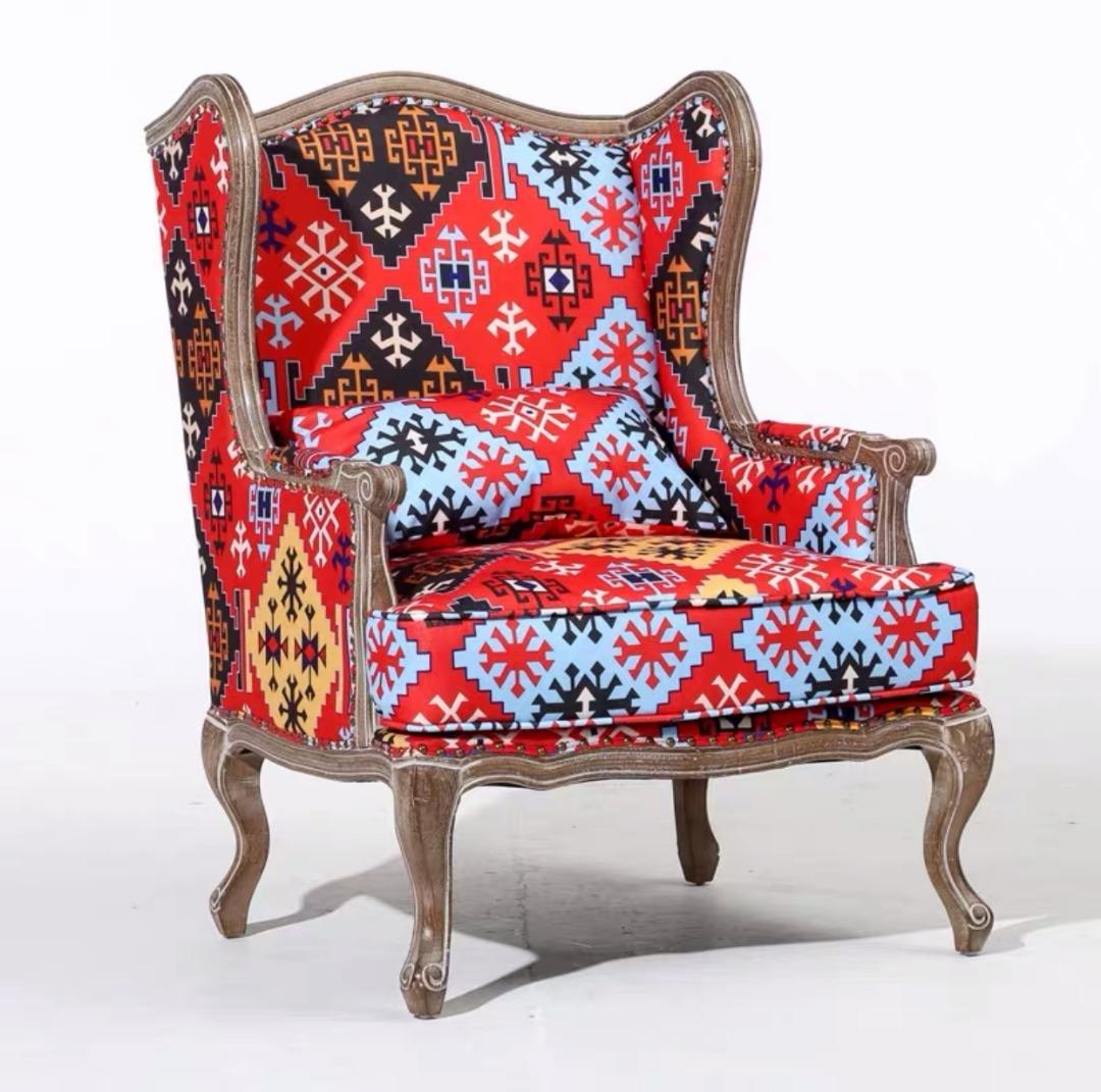 Lolita Wide Cotton Side Chair