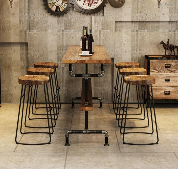 Solid Wood Bar Stool