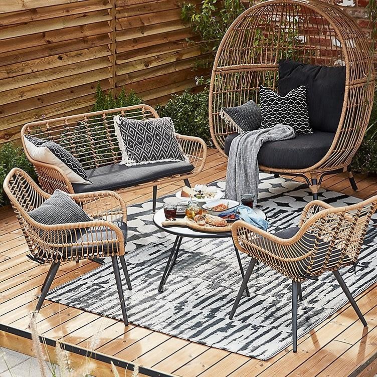 Wicker Rattan Egg Chair