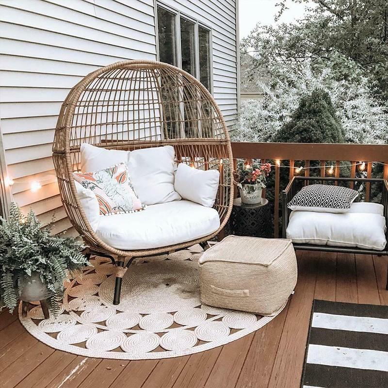 Wicker Rattan Egg Chair