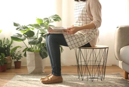 Quirky Versatile Gold Metal Frame Side Table