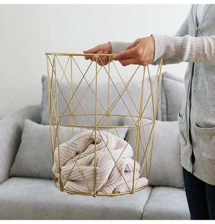 Quirky Versatile Gold Metal Frame Side Table