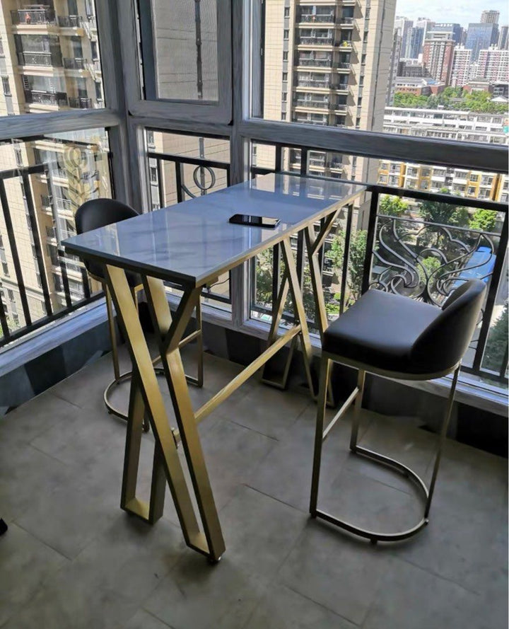 Modern Slate Bar Table & Stool