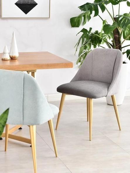 Duo Tone Fabric Dining Chair