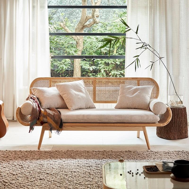 atural Rattan Sofa