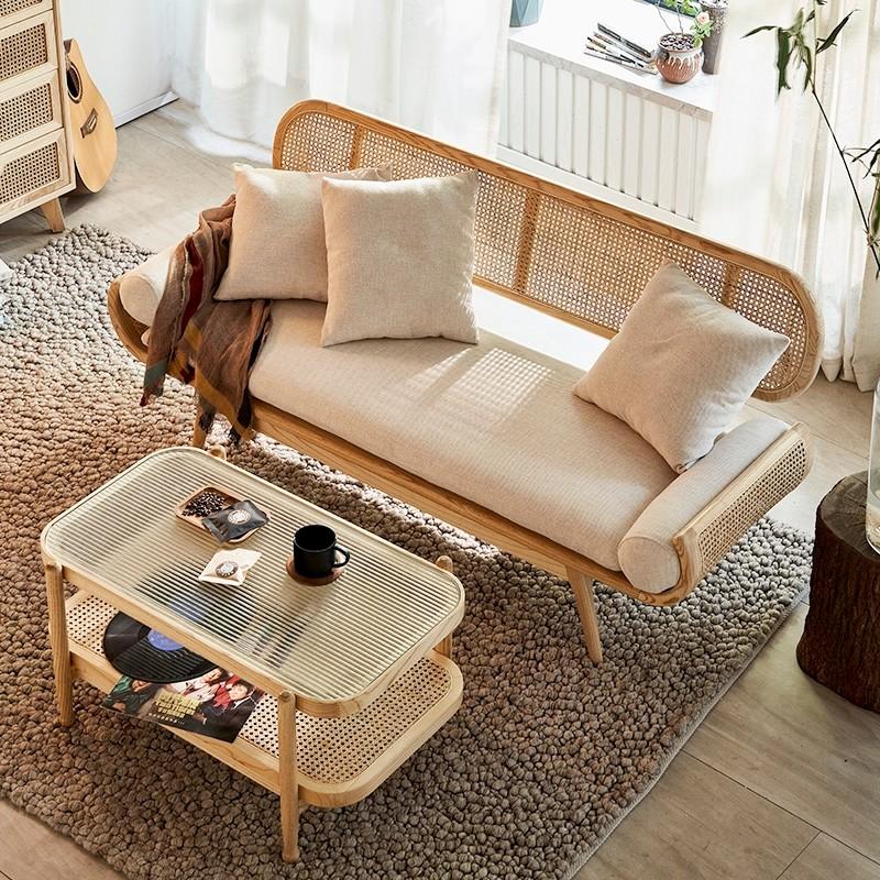 atural Rattan Sofa