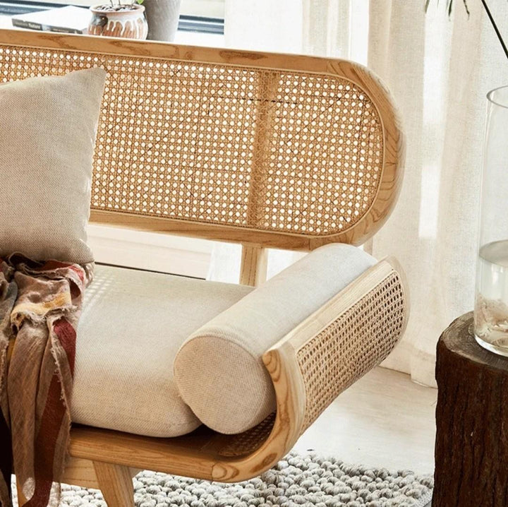 atural Rattan Sofa