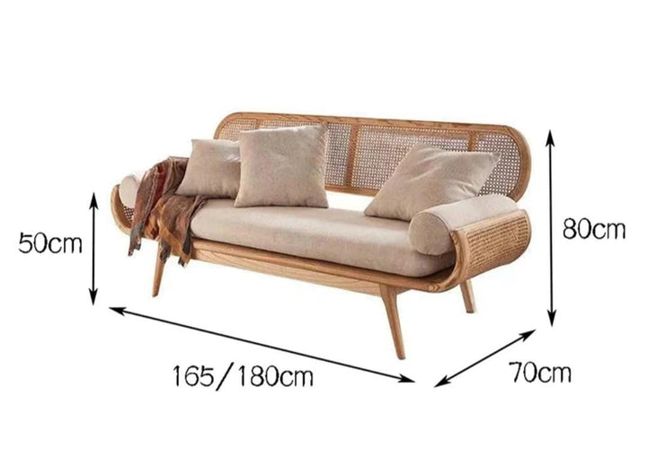 atural Rattan Sofa