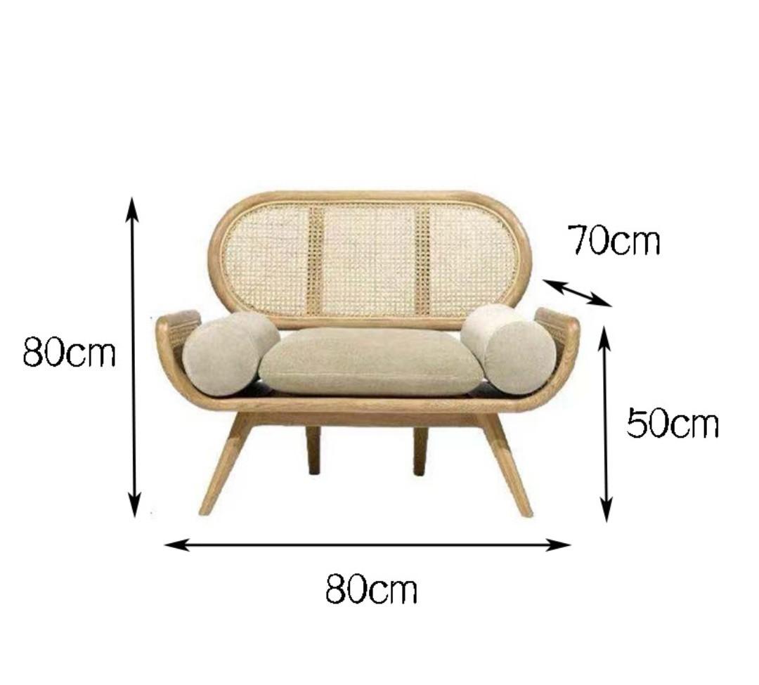 atural Rattan Sofa