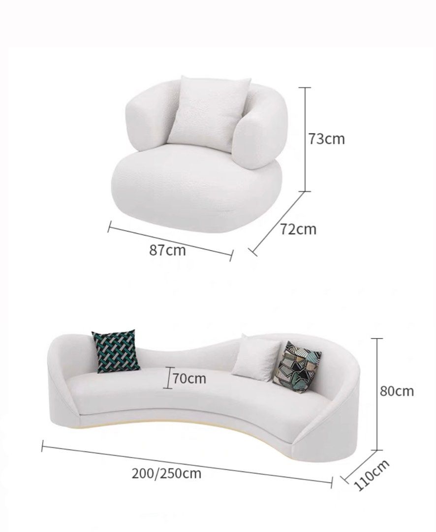 Modern Curved Sofa