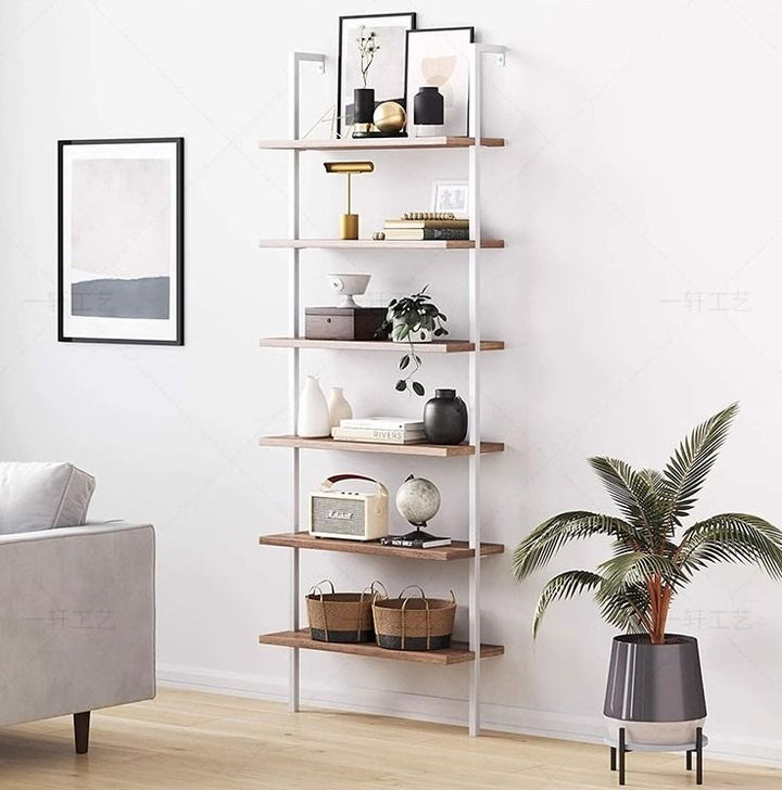 Wall Mount Industrial Solid Wood Display Shelf