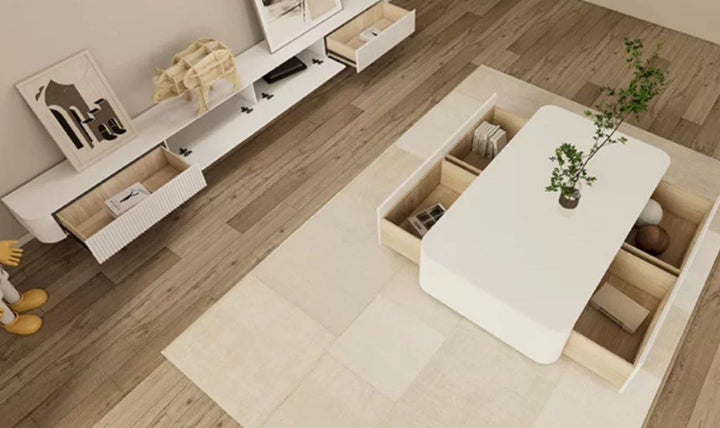 Modern LED TV Console & Coffee Table