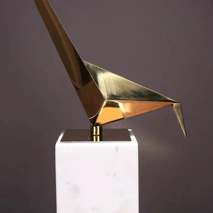 MELODY Gold Origami Bird Ornament