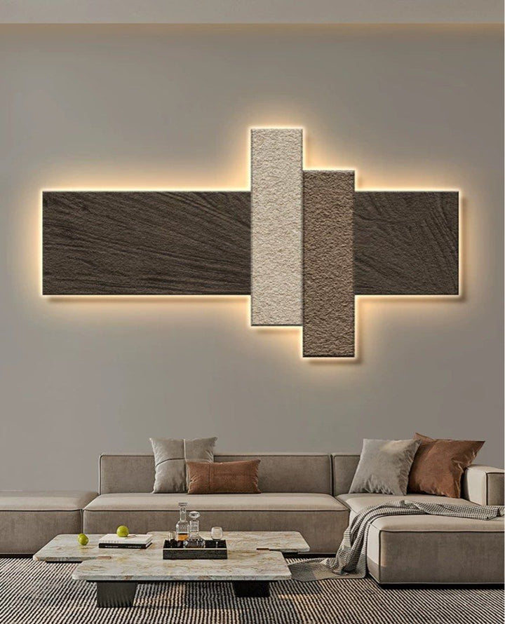 Modern Sandstone LED Wall Art