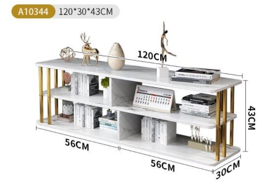 Modern Marble TV Console _ Three Tier TV Cabinet