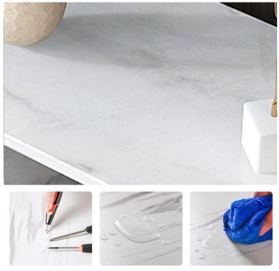 Modern Marble TV Console _ Three Tier TV Cabinet