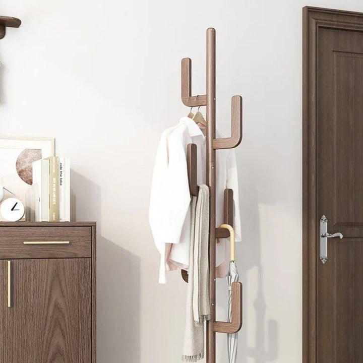 Freestanding Wood Coat Rack