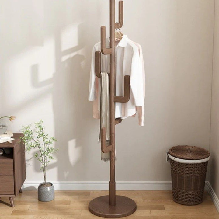 Freestanding Wood Coat Rack