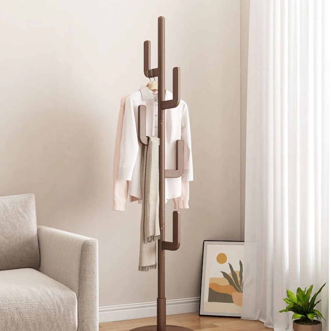 Freestanding Wood Coat Rack