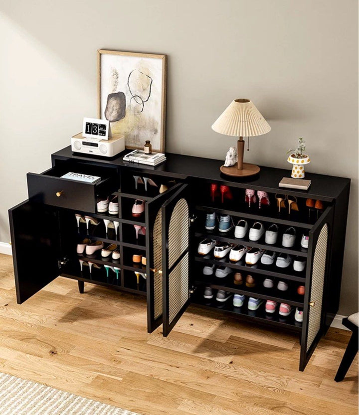 Modern Solid Wood Shoe Cabinet