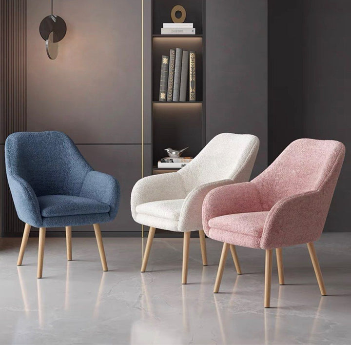 Modern Boucle Dining Chair