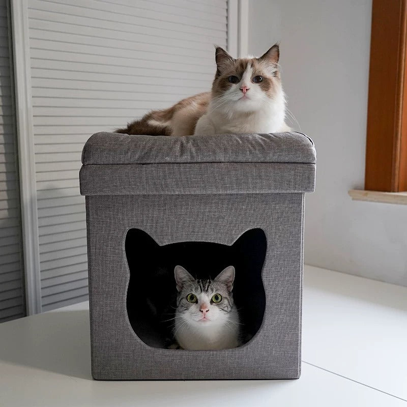 Ottoman With Cat Bed