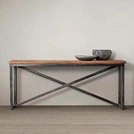 PAISLEY Modern Industrial Solid Wood Table