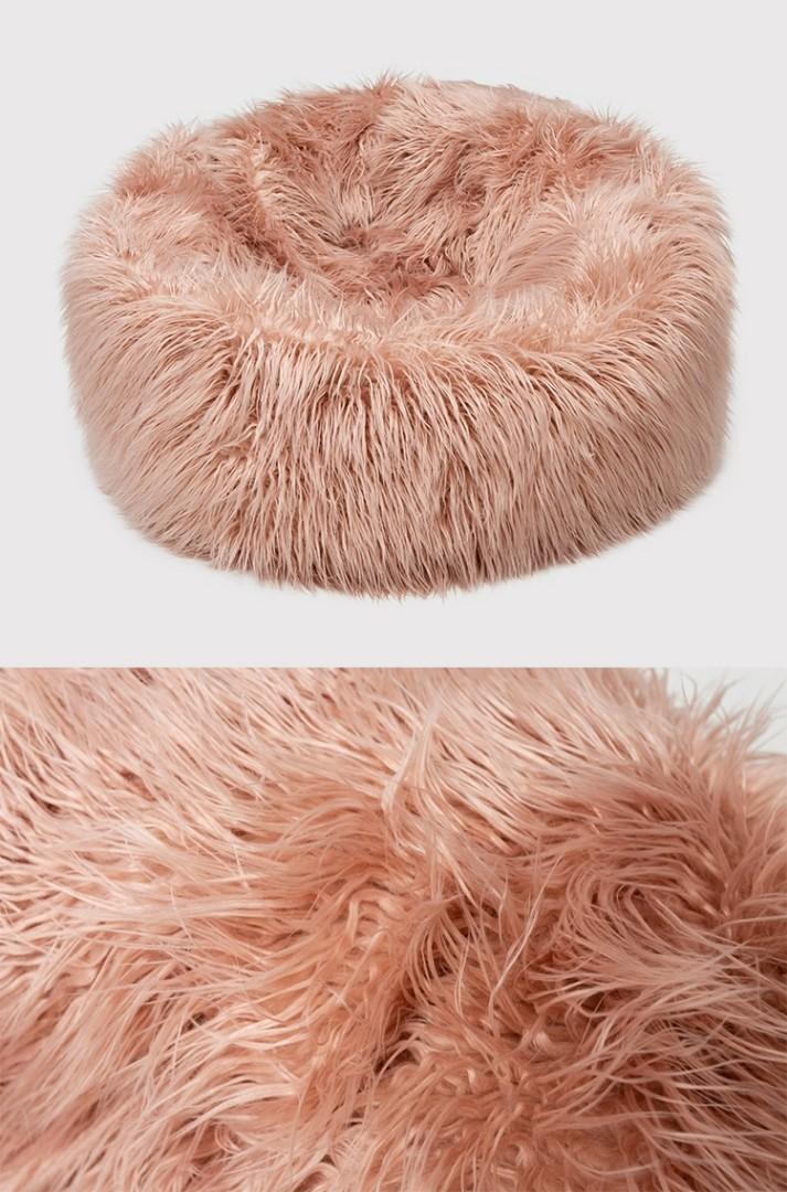 Plush Faux Fur Bean Bag Chair