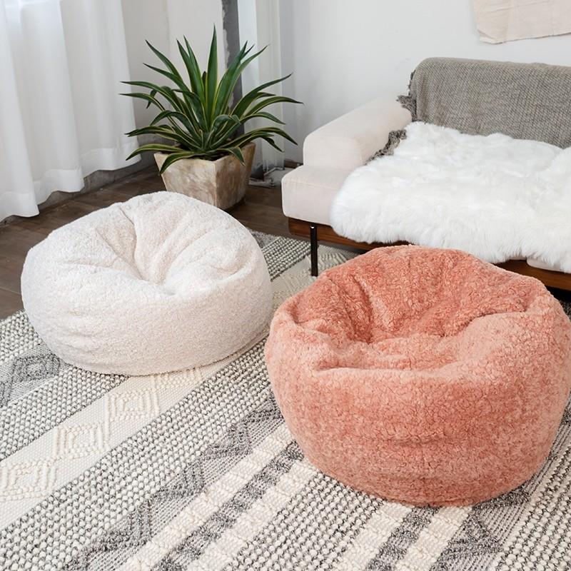 Plush Faux Fur Bean Bag Chair