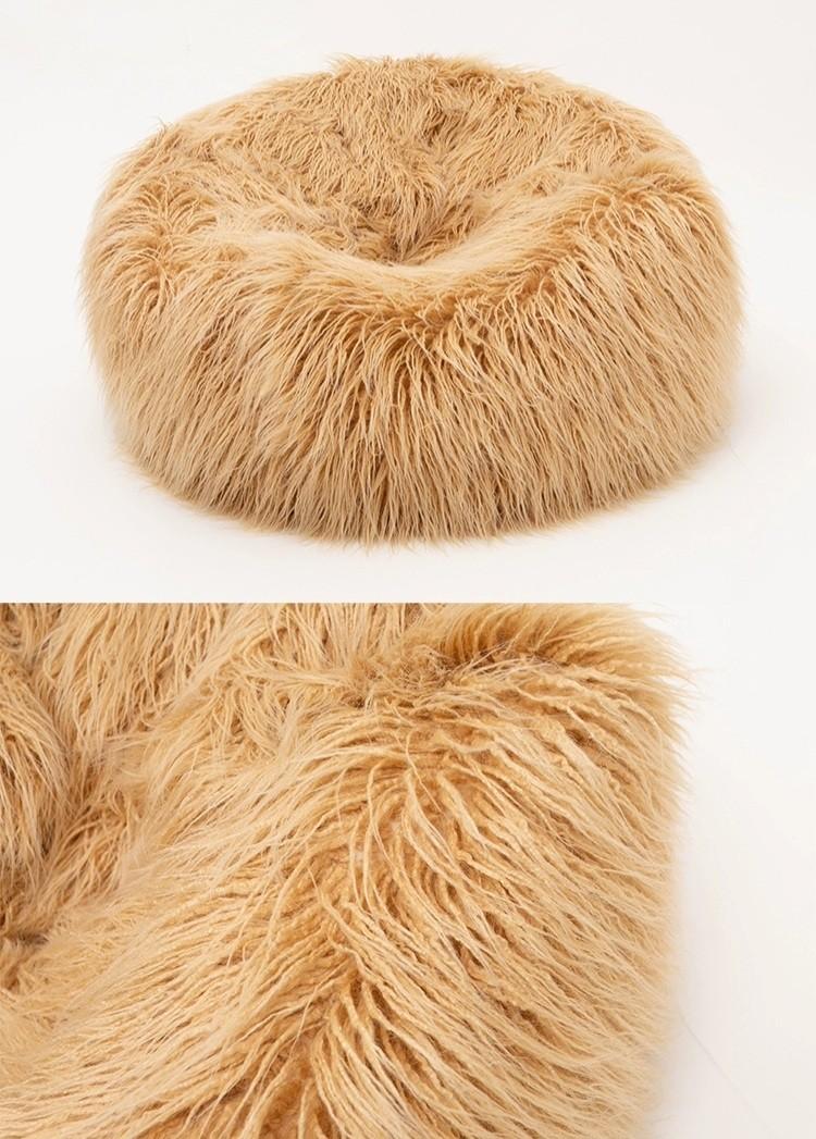 Plush Faux Fur Bean Bag Chair