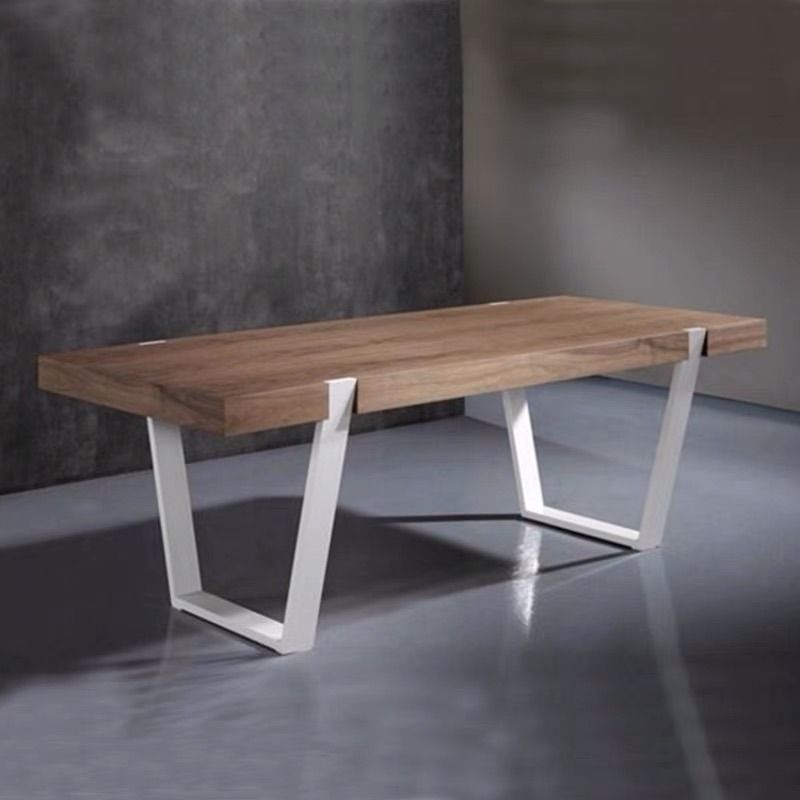 Pine Solid Wood Trestle Dining Table