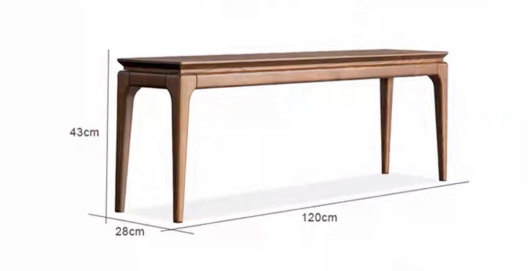 Solid Wood Dining Bench