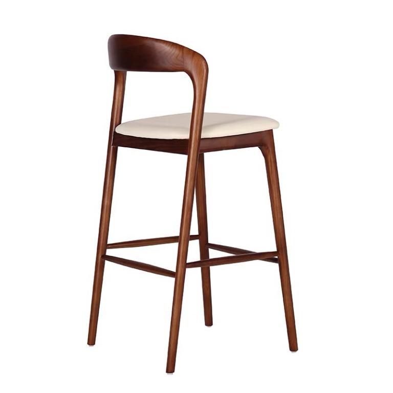 Solid Wood Bar Chair