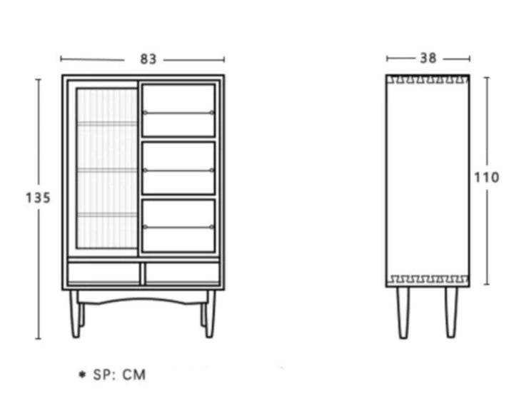 Wood Bookcase With Chalkboard