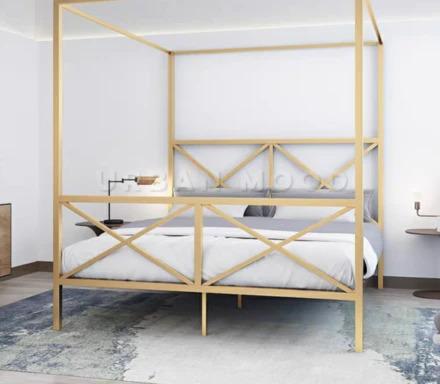 REMI Modern Industrial Canopy Bedframe