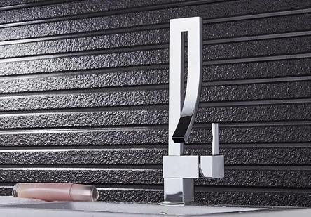 Modern Gold/Silver/Black Curved Waterfall Faucet