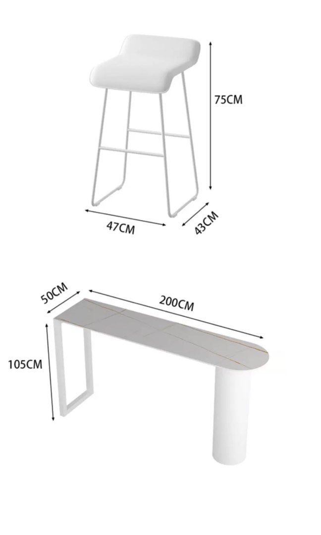 Modern Bar Table & Stools