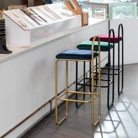 Gold High Bar Stool