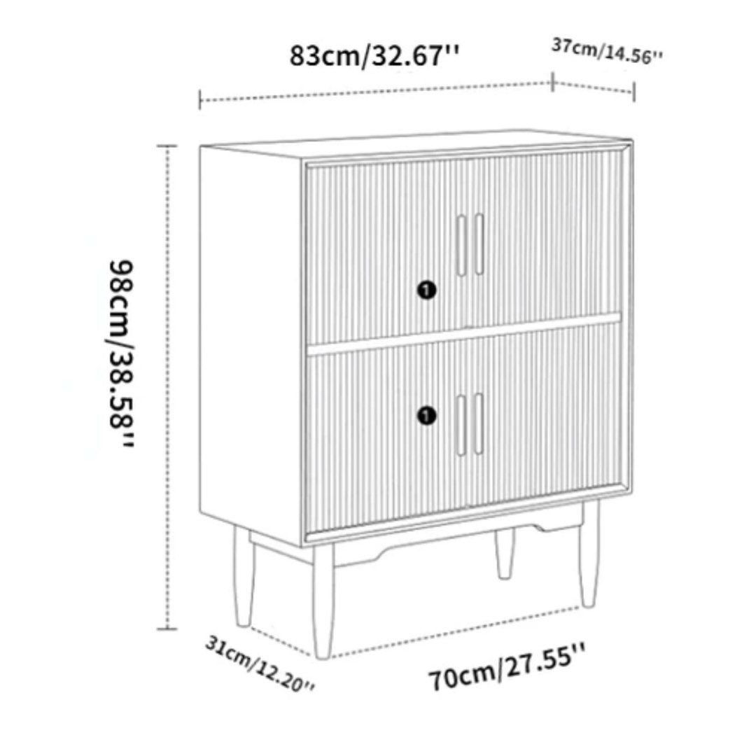 Wood Bookcase & Cabinet