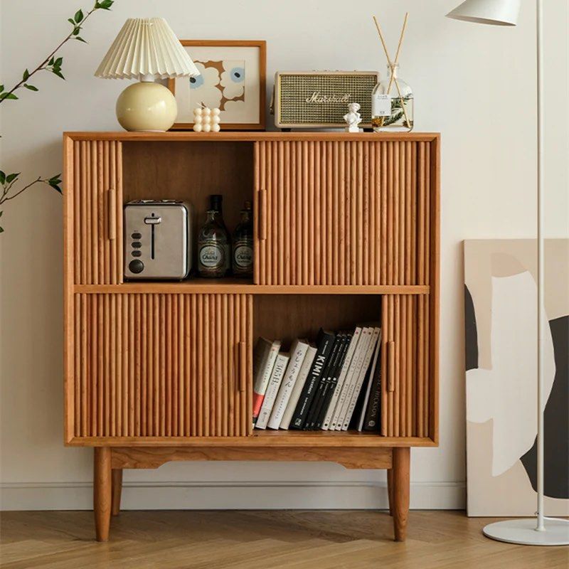 Wood Bookcase & Cabinet