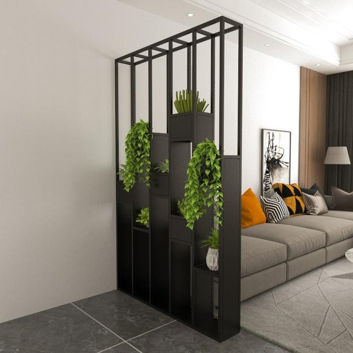 Industrial Metal Divider / Decorative Partition Planters