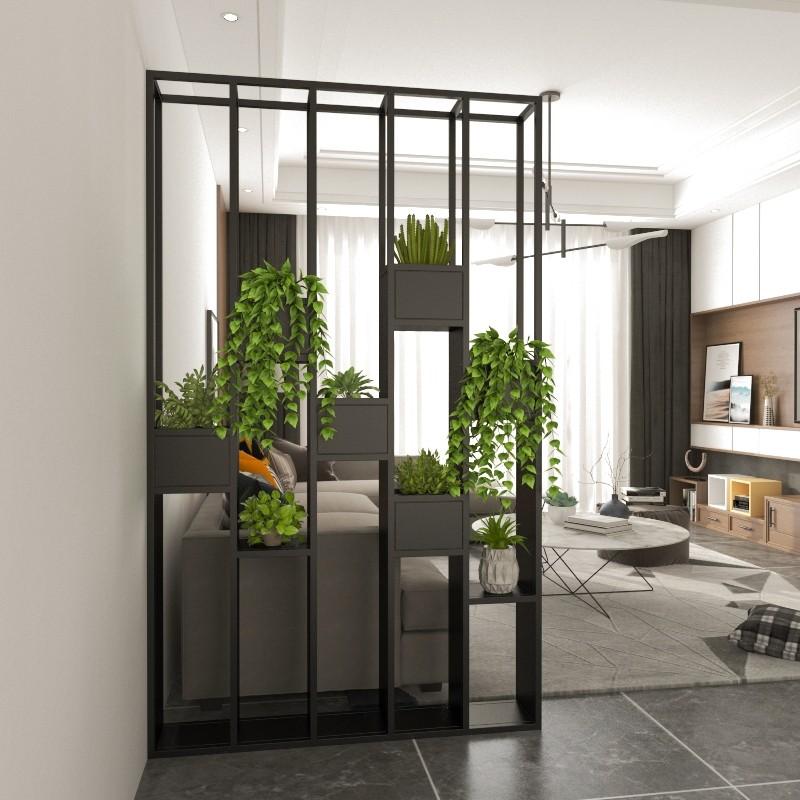 Industrial Metal Divider / Decorative Partition Planters