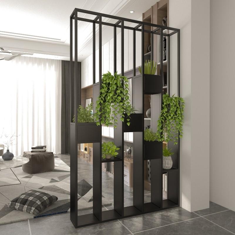 Industrial Metal Divider / Decorative Partition Planters