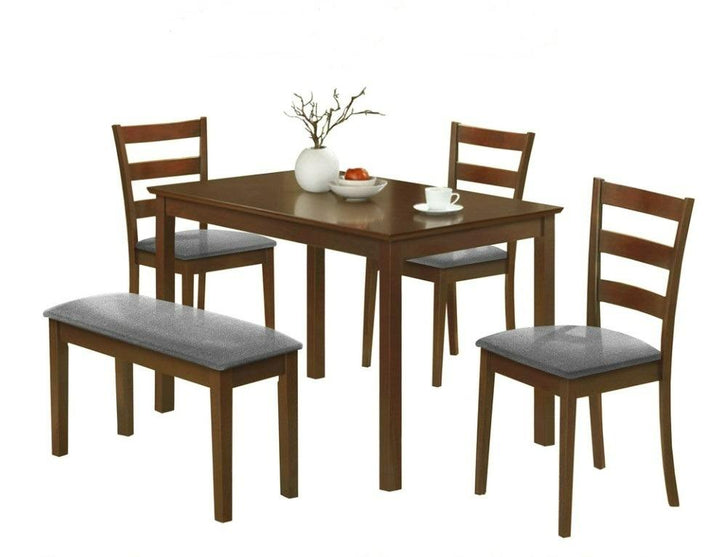 Dining Table Set (1 Table + 3 Chairs + 1 Bench)