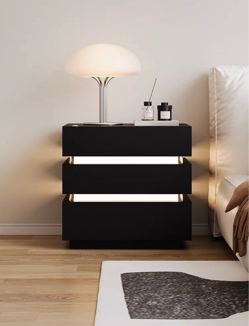 Modern LED Bedside Table