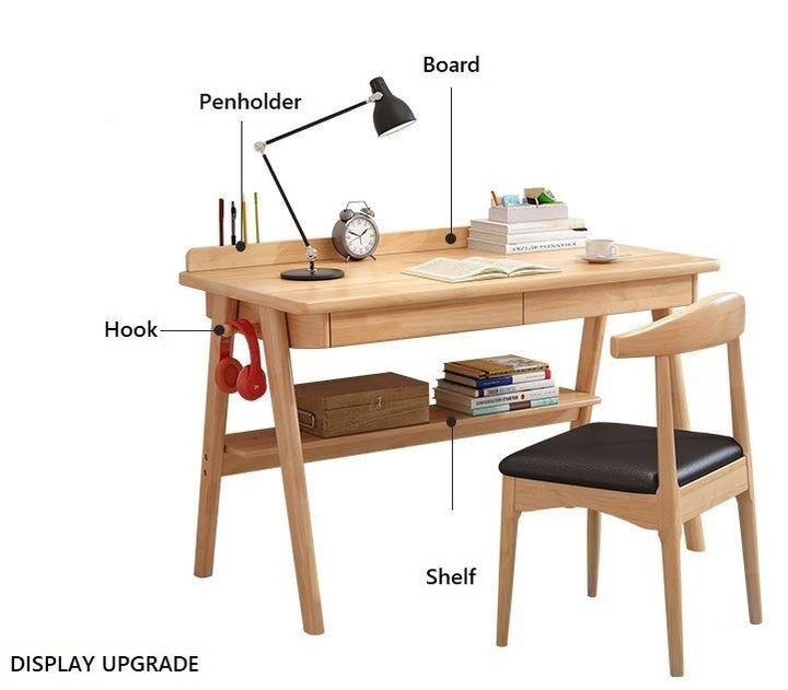 SEAN Study Table - Solid Wood Desk
