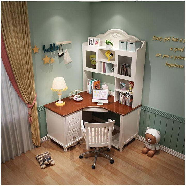 SHEEN Corner Desk Study Table and Bookcase
